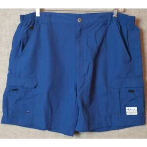 Bimini Bay Performance Fishing Shorts. Men's 44. Blue